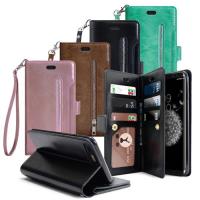 AISURE for Samsung Galaxy S9+ 自在生活多層次皮夾錢包手機皮套