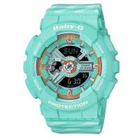 【CASIO】BABY-G Chance 時光之輪-翡翠綠(BA-110CH-3A)