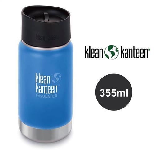 美國Klean Kanteen 寬口不鏽鋼保溫瓶 355ml 海空藍