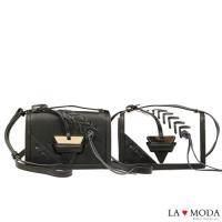La Moda 經典精品質感流蘇肩背斜背小方包 (共2色)