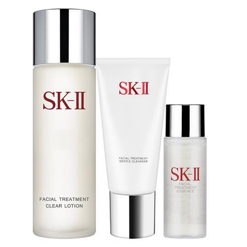 SK-II 亮采化妝水(230ml)+全效活膚潔面乳(120g)+青春露(30ml)