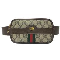 GUCCI 519308 18新款 GG Ophidia iPhone case 迷你腰包 手機包(棕)