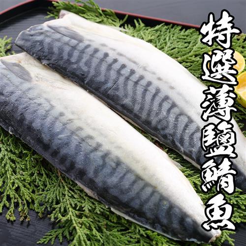海鮮王 特選挪威薄鹽鯖魚原裝件 1箱組140-160g±10%(片)