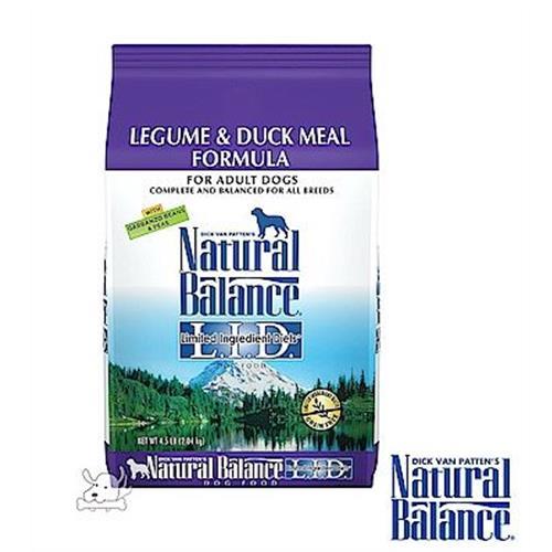 【Natural Balance】 低敏無穀 鷹嘴豆鴨肉 全犬配方 12磅 x 1包