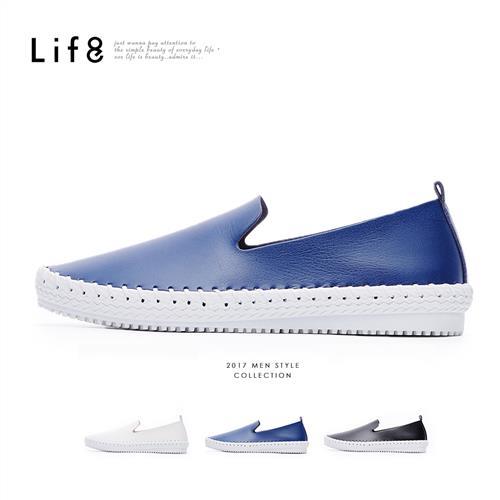 Life8-Casual 可水洗 手縫大底 套入式休閒鞋