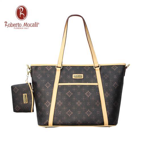 義大利《Roberto Mocali》黑金時尚大托特包(RM-63109)