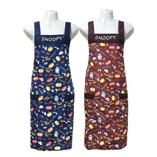 史努比SNOOPY圍裙HB504布花-藍紅二入任組