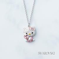 【SWAROVSKI】施華洛世奇 HELLO KITTY HEART 鍊墜