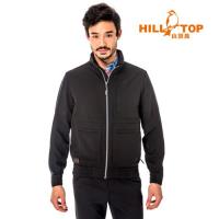 【hilltop山頂鳥】男款超輕量超潑水外套S02M92-瑪瑙黑