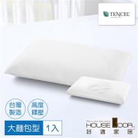 House door好適家居 天絲纖維表布親膚性大麵包型記憶枕