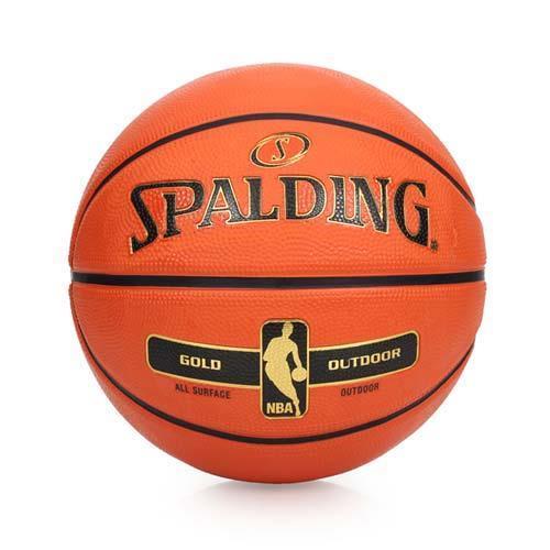 SPALDING NBA-RUBBER 金色籃球-7號球 室外 戶外 耐磨 斯伯丁