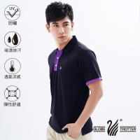 遊遍天下 MIT男款吸濕排汗抗UV機能POLO衫S101黑色
