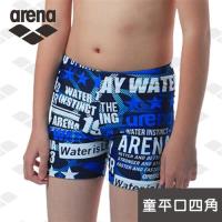 限量 春夏新款 arena 兒童印花平角及膝泳褲 JSS8414MJ 舒適耐穿泳褲男童游泳褲