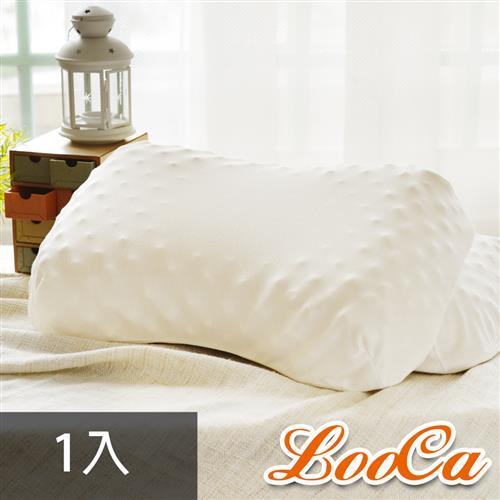 LooCa 按摩乳膠正側躺枕-1入 送防蹣防蚊枕套