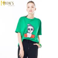 MONS率性趣味手工精繡百搭上衣