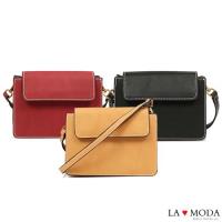 La Moda 率性輕甜出遊百搭肩背斜背小方包(共3色)