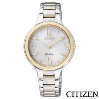 CITIZEN星辰 L系列本真之美玫瑰金光動能女錶 -白色/31mm(EP5994-59A)