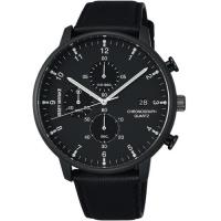 ISSEY MIYAKE 三宅一生 C系列 時間軌跡三眼計時腕錶(黑/42mm) VD57-0620U NYAD007Y