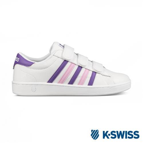 K-swiss Hoke III Strap CMF休閒運動鞋-女-白/紫/粉