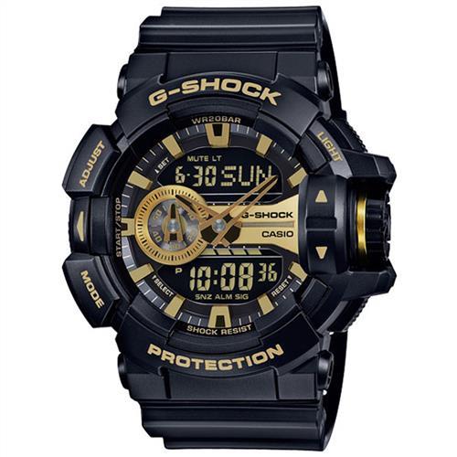 CASIO卡西歐G-SHOCK大型錶冠金屬運動腕錶 GA-400GB-1A9