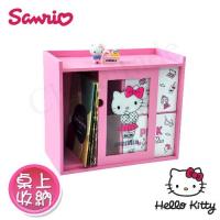 Hello Kitty Pinkholic凱蒂貓 美妝透明拉抽櫃 桌上收納 文具收納 飾品收納(正版授權台灣製)