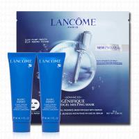 LANCOME蘭蔻 超進化肌因活性凝凍面膜28g+激光煥白精華洗面霜30mlx2