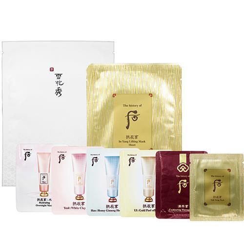 Whoo 后 雪花秀 天后美肌面膜全系列八件組