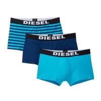 Diesel 男彈力棉Rocco藍色系列四角內著混搭3件組(預購)
