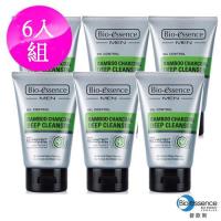 Bio-essence碧歐斯 男仕竹炭控油深層潔面霜100g_6入