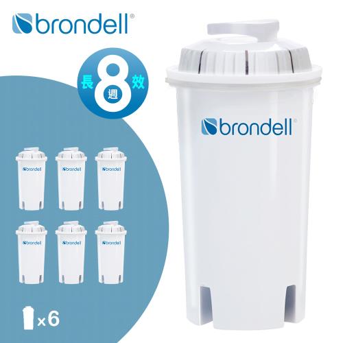 【美國Brondell】H2O+ 長效濾芯6入組 