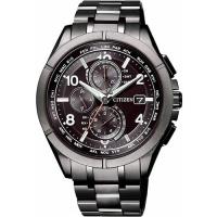 CITIZEN 星辰 光動能鈦金屬萬年曆計時男錶-鈦曜黑/42mm(AT8166-59E)