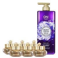 Whoo 后 天氣丹華炫重生霜(10ml)*6+ON:THE BODY 夢幻紫羅蘭香水沐浴精(900ml)