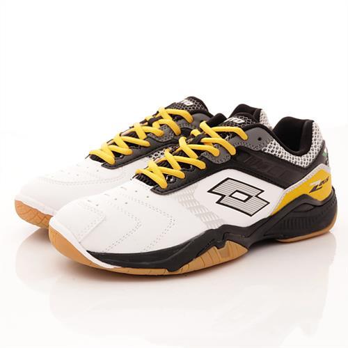 Lotto樂得-宙斯羽球鞋-ISI501白黑黃(男段)