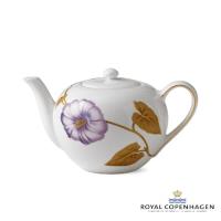 ROYAL COPENHAGEN芙蘿拉花神茶壺(牽牛花)+杯碟4入