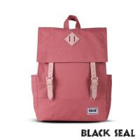 BLACK SEAL 聯名8848系列-撞色拼接雙皮帶釦Lash Tab後背包-西瓜紅 BS81732