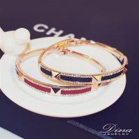 DINA JEWELRY蒂娜珠寶 個性鉚釘款 CZ鑽造型手鍊 (KH91053)