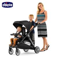 chicco-Bravo for 2雙人秒收手推車-絕對黑