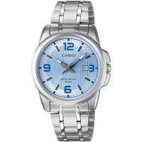 CASIO 品味城市優雅淑女錶-淺藍(LTP-1314D-2A)
