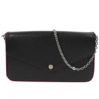 Louis Vuitton LV M64579 Pochette Felicie EPI水波紋皮革鍊條斜背小提包