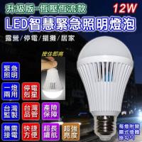 升級版 LED智慧緊急照明燈泡12W 2入組