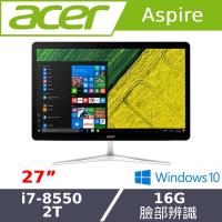 acer宏碁桌電 八代i7 27型AIO液晶電腦 U27-885
