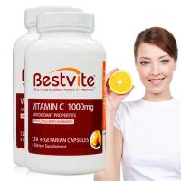 【美國BestVite】必賜力維生素C1000膠囊 2瓶組 (120顆*2瓶)