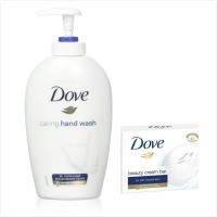 德國DOVE乳霜潔膚香皂-4款(135g*12)+原味洗手乳(250ml)*3