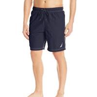 NAUTICA 2018男經典快乾深寶藍色游泳短褲