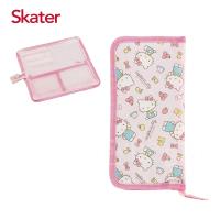 Skater外出餐具收納袋-Kitty粉
