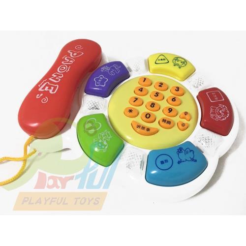 【Playful Toys 頑玩具】電話故事機(電話玩具 嬰幼音樂益智玩具 趣味玩具 電話琴玩具 音樂琴玩具)