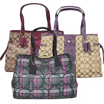 COACH C Logo綁帶三層肩背包_2色