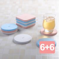 《真心良品xUdlife》和伊珪藻土吸水杯墊(圓形+方形)12入
