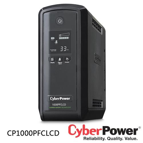 CyberPower 1000VA 在線互動式不斷電系統(CP1000PFCLCD)