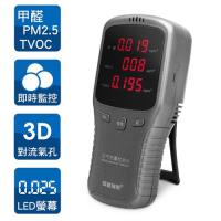 大LED面板 3in1 空氣品質檢測儀(PM2.5/甲醛/TVOC揮發性有機物)